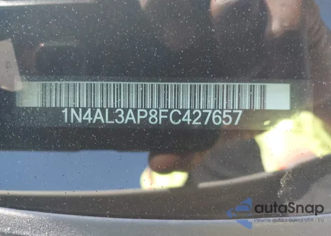 2015 Nissan Altima 2.5 Sv из США, поврежденный, VIN 1N4AL3AP8FC427657